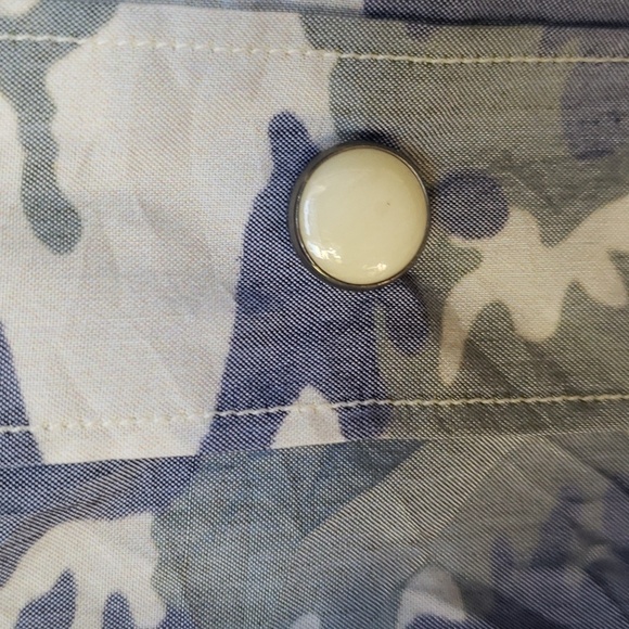 ELEVENTY Camo Western Snap Sport Shirt NWOT - Picture 5 of 11